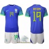 Officiële Voetbalshirt + Korte Broek Brazilië Antony 19 Uit WK 2022 - Kids